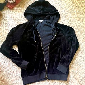 Juicy Cotoure black velour velvet sweatshirt size M